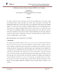 A Bibliometric Study of Research Output of BRICS on Eye Neoplasm
