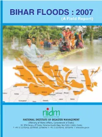BIHAR FLOODS : 2007 (A Field Report)
