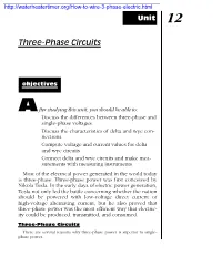 Formulas for 3-Phase