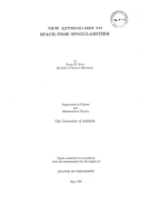 New Approaches to Space-Time Singularities