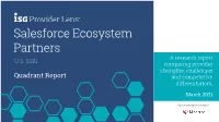 Salesforce Ecosystem Partners a Research Report U.S