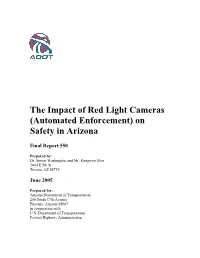 SPR-550: the Impact of Red Light Cameras (Automated Enforcement)