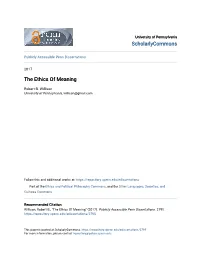 The Ethics of Meaning
