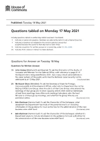 View Questions Tabled on PDF File 0.16 MB
