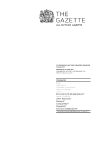 All Notices Gazette