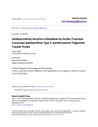 Apolipoprotein(A) Secretion Is Modulated by Sortilin, Proprotein Convertase Subtilisin/Kexin Type 9, and Microsomal Triglyceride Transfer Protein
