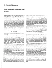 CERN Intersecting Storage Rings (ISR)