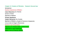 Chapter 12. Kinetics of Particles: Newton's Second