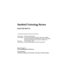 Handheld Technology Review