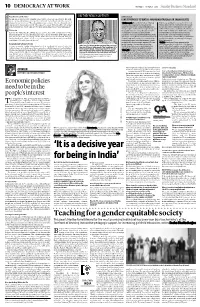 'It Is a Decisive Year for Being in India'