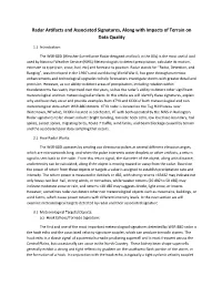 Radar Artifacts and Associated Signatures, Along with Impacts of Terrain on Data Quality