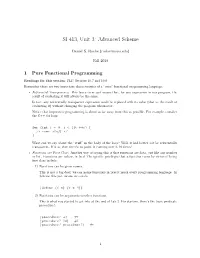SI 413, Unit 3: Advanced Scheme