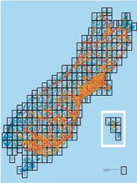 Boundaries, Sheet Numbers and Names of Nztopo50 Series 1:50