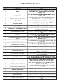 DLT Entities List
