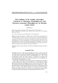 First Findings of the Benthic Macroalgae Vaucheria Cf. Dichotoma (Xanthophyceae) and Punctaria Tenuissima (Phaeophyceae) in Estonian Coastal Waters