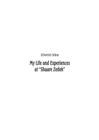 My Life at Shaare Zedek