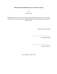 NATO's Post-Cold War Relevance in Counter Terrorism