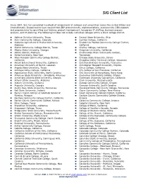 SIG Client List
