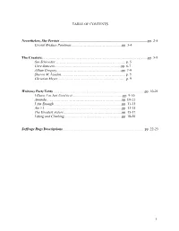 TABLE of CONTENTS Nevertheless, She Persists