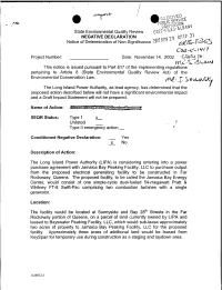 Jn State Environmental Quality Review OS^C