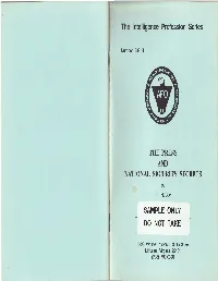 THE PRESS and NATIONAL SECURITY SECRETS by Tim Hackler