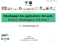 Vue.Js (Evan You, Ancien De Google)