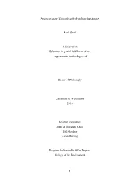 1 American Crow (Corvus Brachyrhynchos) Thanatology Kaeli Swift a Dissertation Submitted in Partial Fulfillment of the Requireme