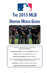 2015 MLB Ump Media Guide