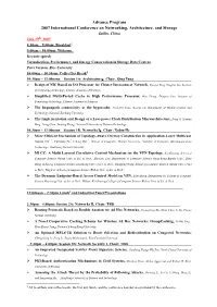 Advance Program