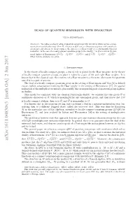 Duals of Quantum Semigroups with Involution