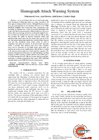 Homograph Attack Warning System
