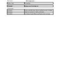 Kit Components 05/23/2019 Product Code Description N9306048