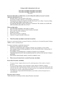 Package Leaflet: Information for the User Paroxetine Aurobindo 20 Mg