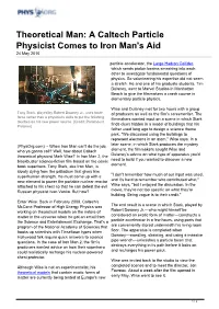 A Caltech Particle Physicist Comes to Iron Man's Aid 24 May 2010