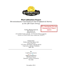BC Geological Survey Assessment Report 34415