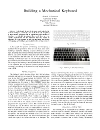 Building a Mechanical Keyboard
