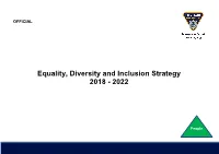 Equality, Diversity and Inclusion Strategy 2018 - 2022
