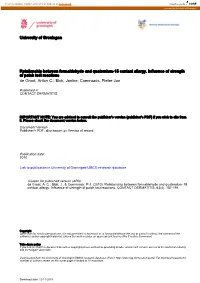Relationship Between Formaldehyde and Quaternium15 Contact