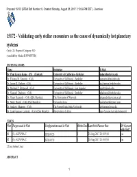 15172 (Stsci Edit Number: 0, Created: Monday, August 28, 2017 7:10:56 PM EST) - Overview