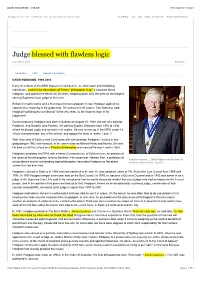DAVID HODGSON | JUDGE 19/12/2015 1:10 Pm