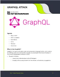 Graphql Attack