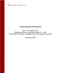 Understanding Momentum – Campbell