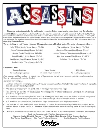 We Are Looking to Cast 9 Main Roles and 15 Supporting/Ensemble/Choir Roles