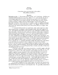 Book IV. Title LVIII.1 Concerning Actions Given by Edicts of The