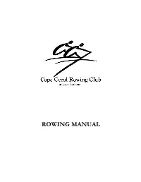 CCRC Rowing Manual
