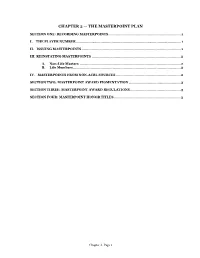Chapter 2 — the Masterpoint Plan