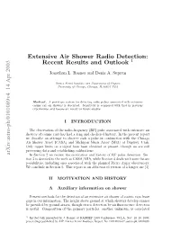 Extensive Air Shower Radio Detection: Recent Results and Outlook