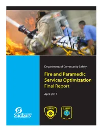 Fire and Paramedic Services Optimization Final Report