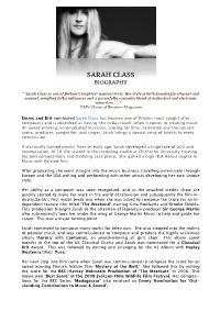 Sarah Class Biography