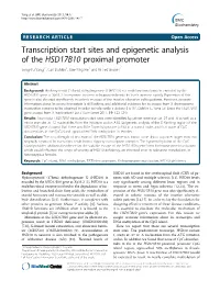 Transcription Start Sites and Epigenetic Analysis of the HSD17B10 Proximal Promoter Song-Yu Yang1*, Carl Dobkin2, Xue-Ying He1 and W Ted Brown2